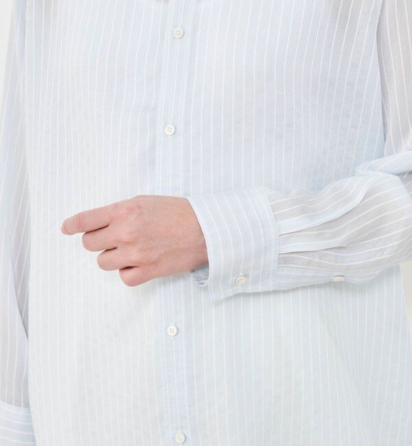 GALERIE VIE「セルロースシルクブロード リラックスシャツ」|シャツ・ブラウス|