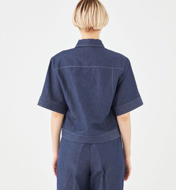 MACPHEE「リアクティブデニム ハーフスリーブシャツ」|シャツ・ブラウス|