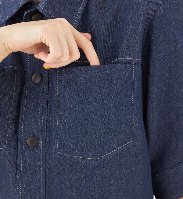 MACPHEE「リアクティブデニム ハーフスリーブシャツ」|シャツ・ブラウス|