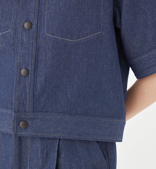 MACPHEE「リアクティブデニム ハーフスリーブシャツ」|シャツ・ブラウス|