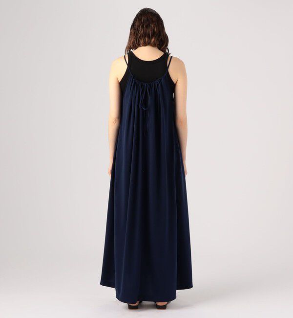 CABaN「キュプラポリエステルジャージー ギャザーワンピース」|ワンピース|