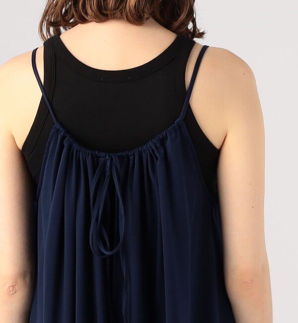 CABaN「キュプラポリエステルジャージー ギャザーワンピース」|ワンピース|