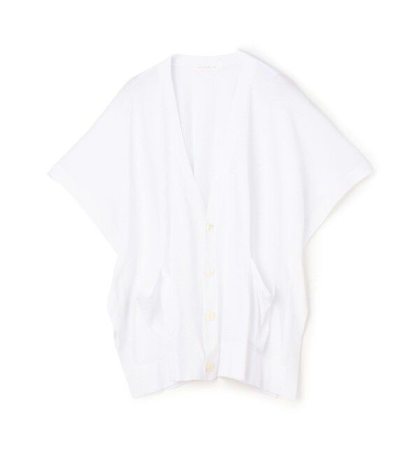 GALERIE VIE「クレープコットン Vネックカーディガン」|カーディガン|11 ホワイト