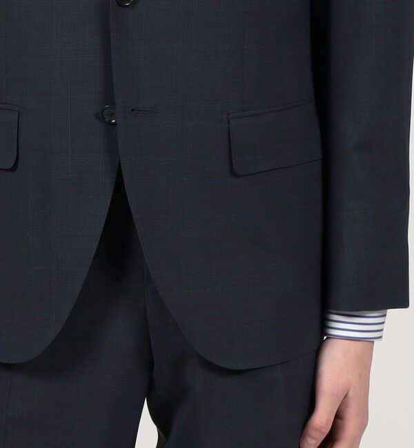 TOMORROWLAND MENS「Super120'sウールポリエステル シングルブレステッド2Bジャケット」|テーラードジャケット|