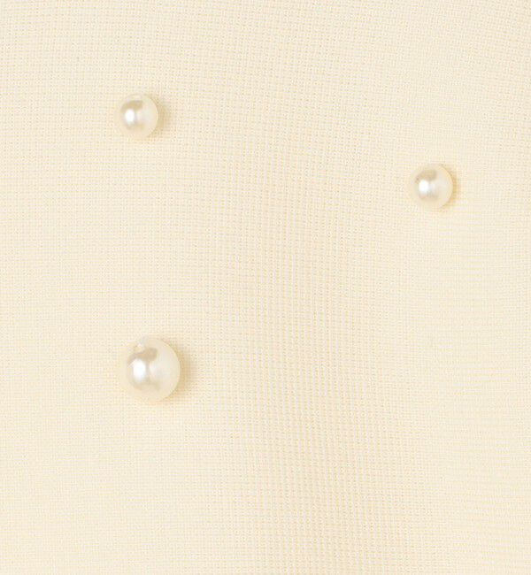 Ballsey「ウールポリエステルパールコンビ Aラインプルオーバー」|ニット・セーター|