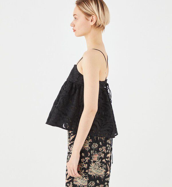 SOULEIADO「コットンエンブロイダリー キャミソール」|キャミソール|