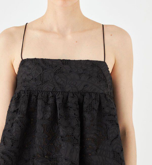 SOULEIADO「コットンエンブロイダリー キャミソール」|キャミソール|