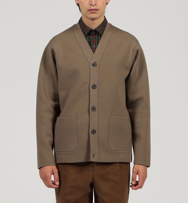 TOMORROWLAND MENS「TOMORROWLAND tricot ウールポリエステルミラノリブ Vネックカーディガン」|カーディガン|