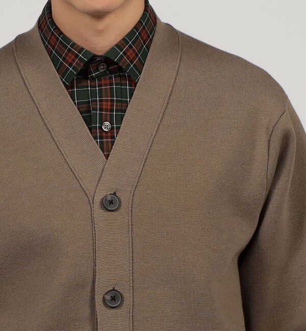 TOMORROWLAND MENS「TOMORROWLAND tricot ウールポリエステルミラノリブ Vネックカーディガン」|カーディガン|