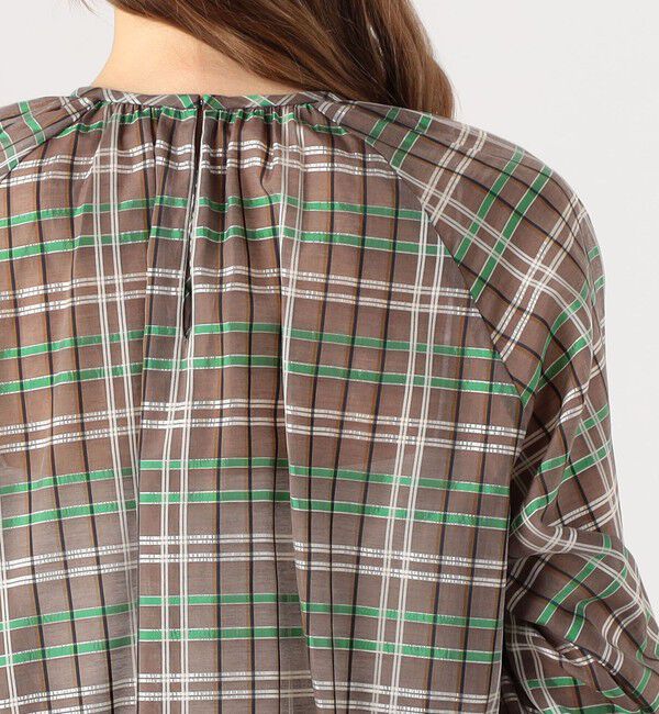 TOMORROWLAND collection「シアーブレイド ギャザーブラウス」|シャツ・ブラウス|