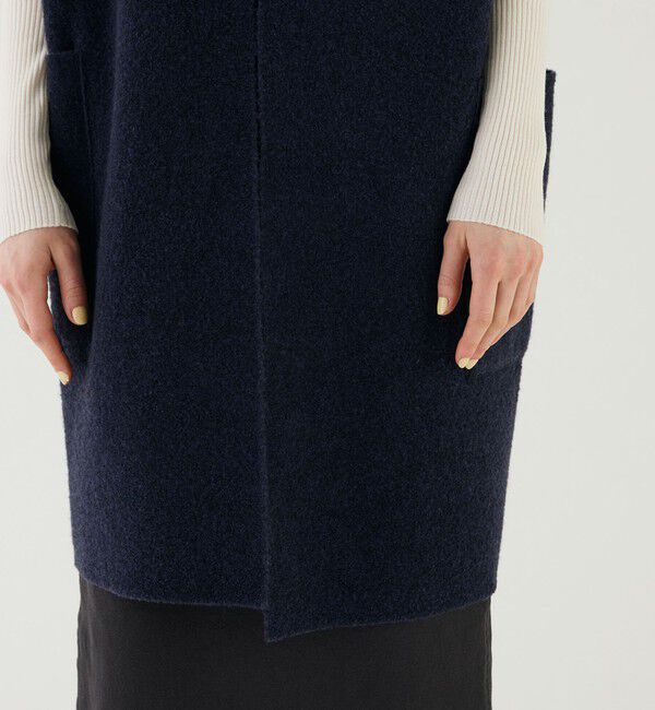 GALERIE VIE「ブークレダブルフェイス ミドルジレ」|ベスト・ジレ|