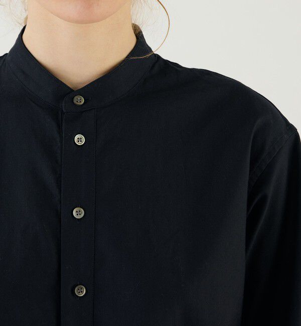 GALERIE VIE「プレミアムオックス バンドカラーシャツワンピース」|ワンピース|