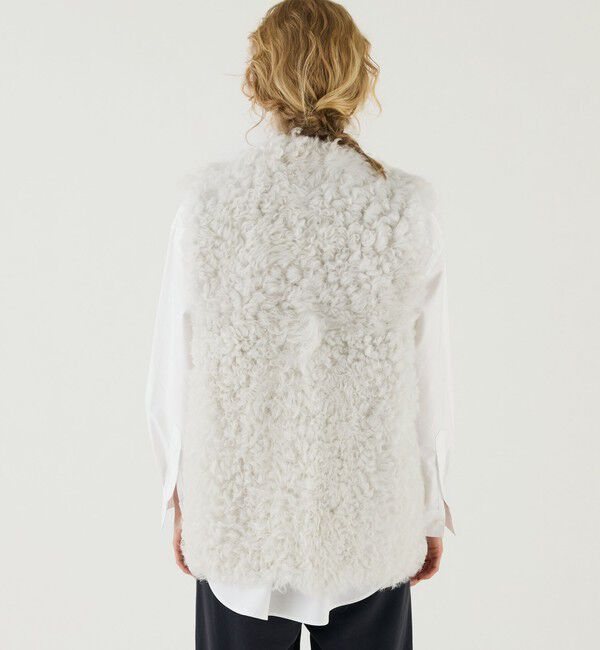 GALERIE VIE「カーリームートン 2ポケットベスト」|ダウンベスト・ベスト|