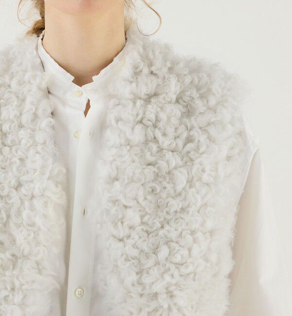 GALERIE VIE「カーリームートン 2ポケットベスト」|ダウンベスト・ベスト|