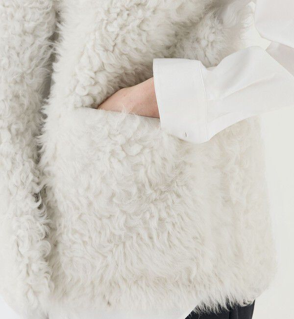 GALERIE VIE「カーリームートン 2ポケットベスト」|ダウンベスト・ベスト|