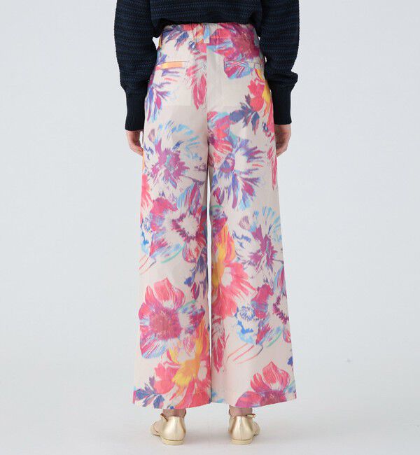 MACPHEE「ワープフラワープリント ワイドパンツ」|その他|