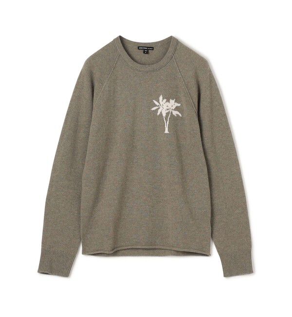 JAMES PERSE「リサイクルカシミヤパーム クルーネックプルオーバー MRBC3589AC」|ニット・セーター|51 ライトグリーン