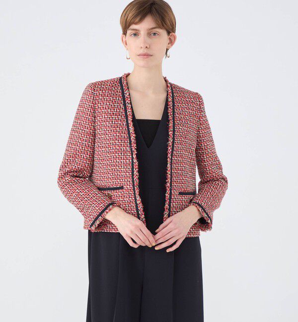 Ballsey「Acerola Vネックジャケット」|ノーカラージャケット|