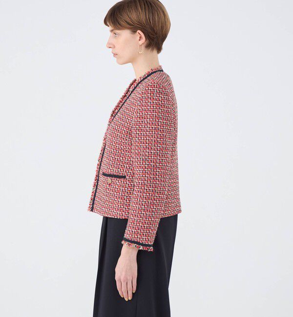 Ballsey「Acerola Vネックジャケット」|ノーカラージャケット|