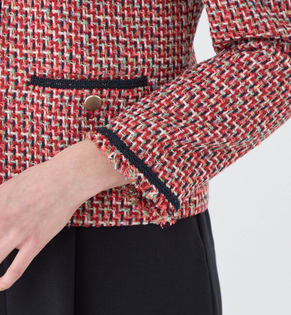 Ballsey「Acerola Vネックジャケット」|ノーカラージャケット|