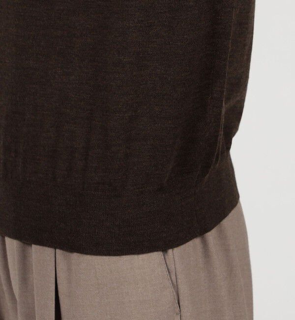 TOMORROWLAND MENS「TOMORROWLAND tricot スーパーファインメリノウール クルーネックプルオーバー S-WOOL」|ニット・セーター|