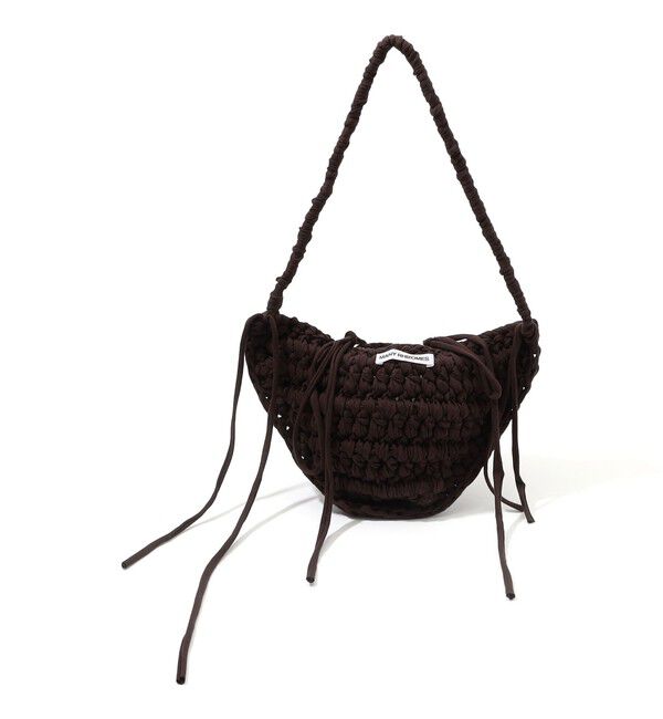 TOMORROWLAND GOODS「MANY RHIZOMES ARCHIVEDTRAPEZE BAG」|ショルダー・メッセンジャー|49 ダークブラウン