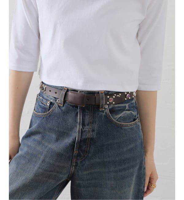  「TANAKA THE BELT NARROW ST-193-BRMC：ベルト」|ベルト|