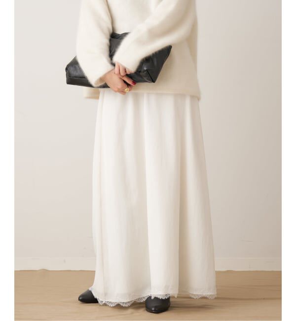 Plage「solstiss french lace スカート」|スカート|ホワイト