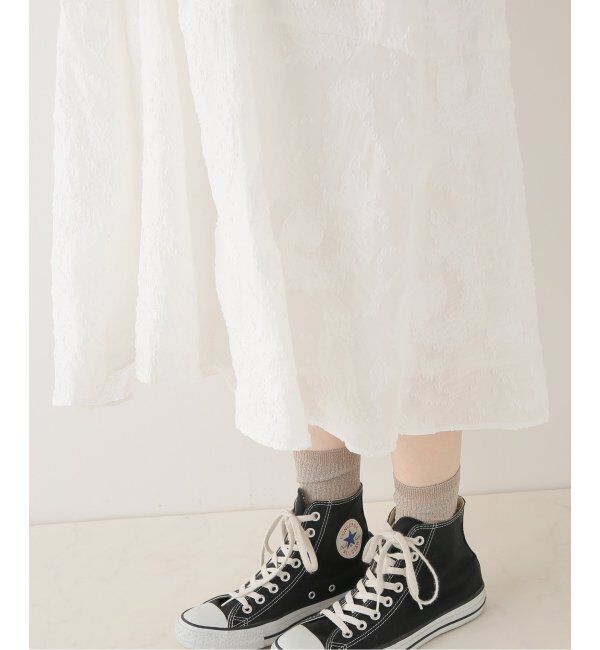 SLOBE IENA「カットジャガードギャザーフレアワンピース」|ワンピース|