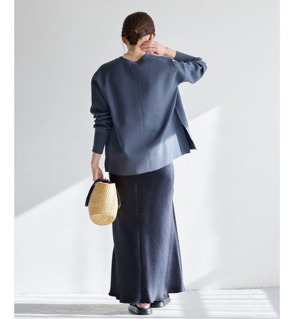 IENA「《追加7》ダブルサテンスカート」|スカート|