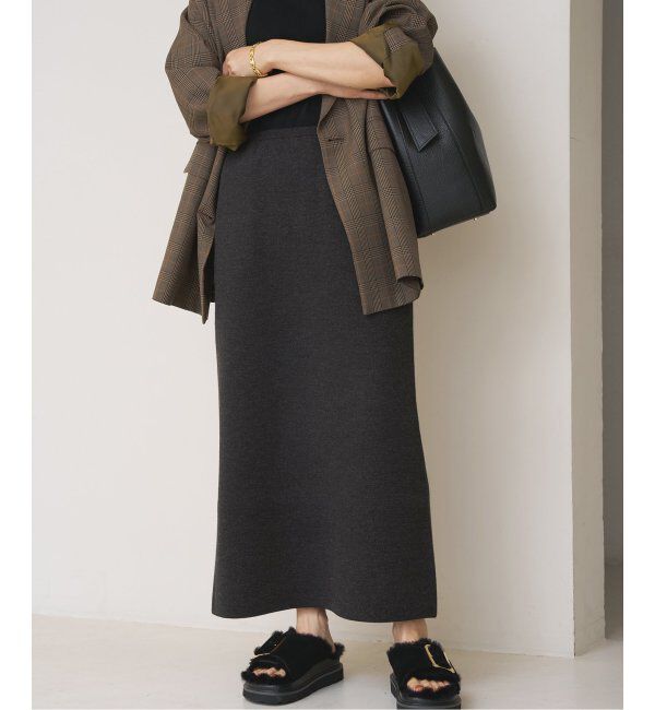 IENA「スーパーファインスムースニットスカート」|スカート|