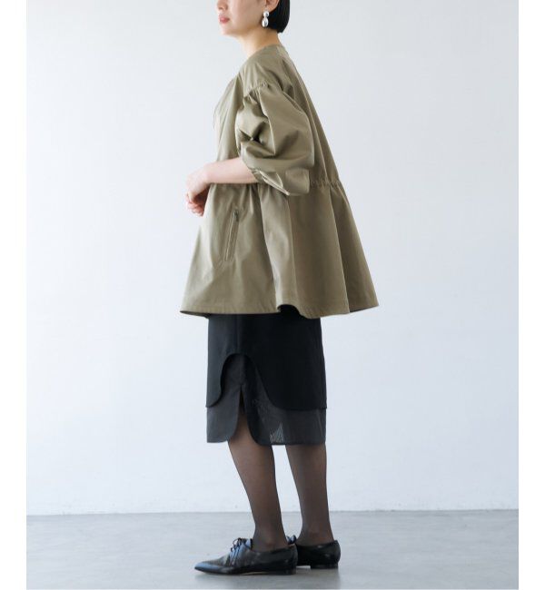 VERMEIL par iena「ノーカラーギャザーZIPブルゾン」|その他|