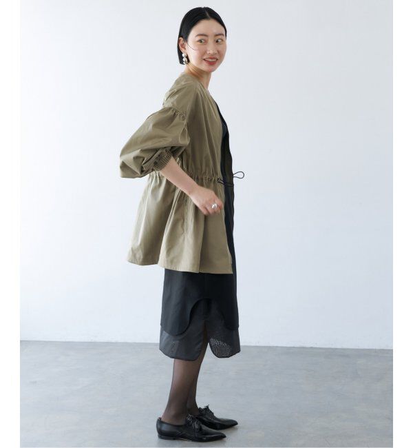 VERMEIL par iena「ノーカラーギャザーZIPブルゾン」|その他|