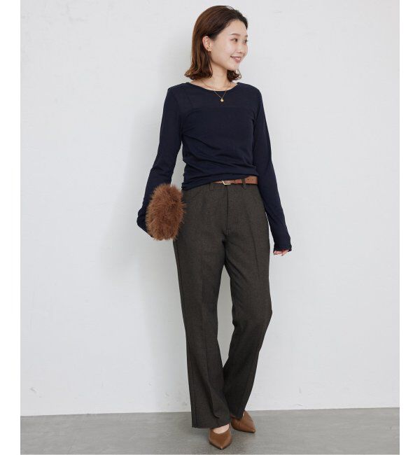 SLOBE IENA「ソフトコットンクルーネック」|Tシャツ・カットソー|