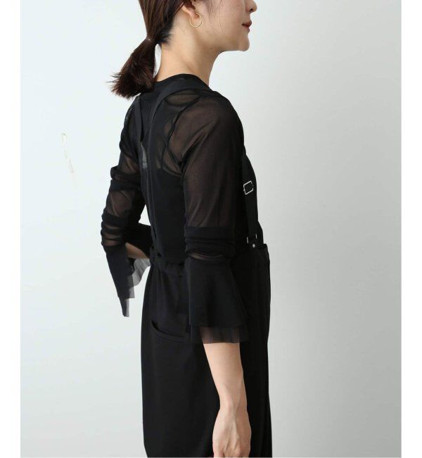 SLOBE IENA「《追加2》ラッフルスリーブチュールプルオーバー」|Tシャツ・カットソー|