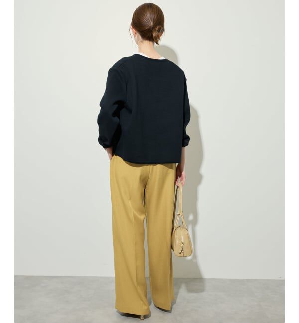 SLOBE IENA「PEツイルワイド2タックスラックス」|スラックス|