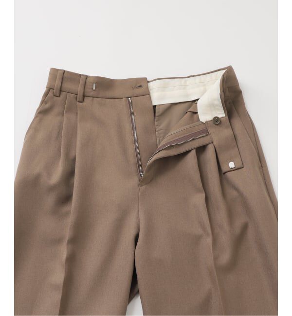 SLOBE IENA「PEツイルワイド2タックスラックス」|スラックス|