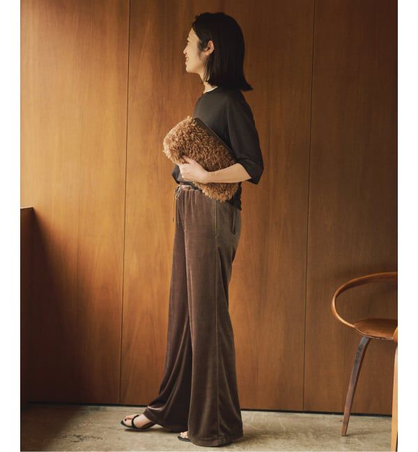 VERMEIL par iena「トリアセベロアパンツ」|その他|