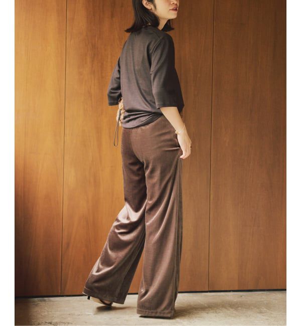 VERMEIL par iena「トリアセベロアパンツ」|その他|