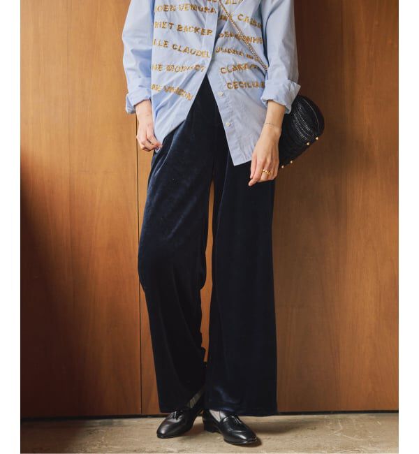 VERMEIL par iena「トリアセベロアパンツ」|その他|