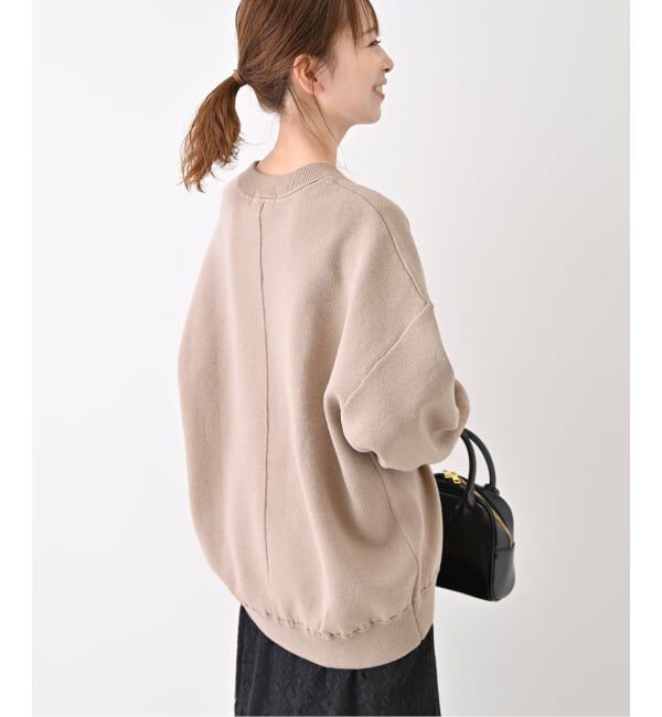 SLOBE IENA「《WEB限定/追加》オーバーサイズ スウェットライクニット」|ニット・セーター|