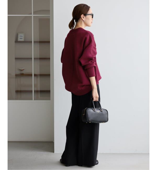 SLOBE IENA「《WEB限定/追加》オーバーサイズ スウェットライクニット」|ニット・セーター|