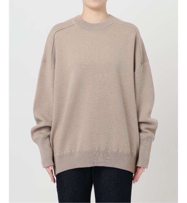 SLOBE IENA「《WEB限定/追加》オーバーサイズ スウェットライクニット」|ニット・セーター|