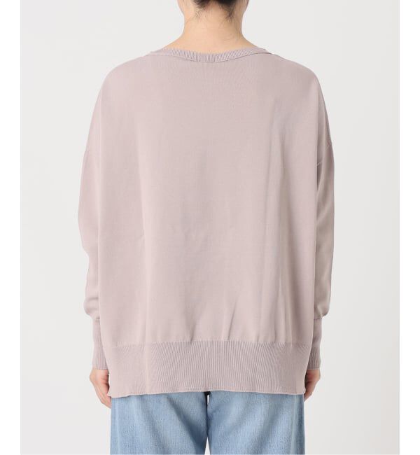 IENA「《WEB限定/追加2》コットンストレッチ NEO2 ワイド長袖プルオーバー」|ニット・セーター|