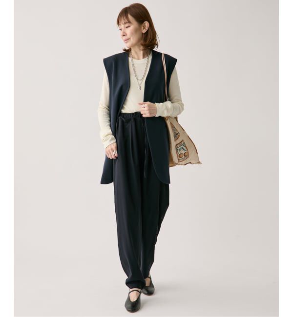 VERMEIL par iena「wool100 RIB クループルオーバー」|Tシャツ・カットソー|