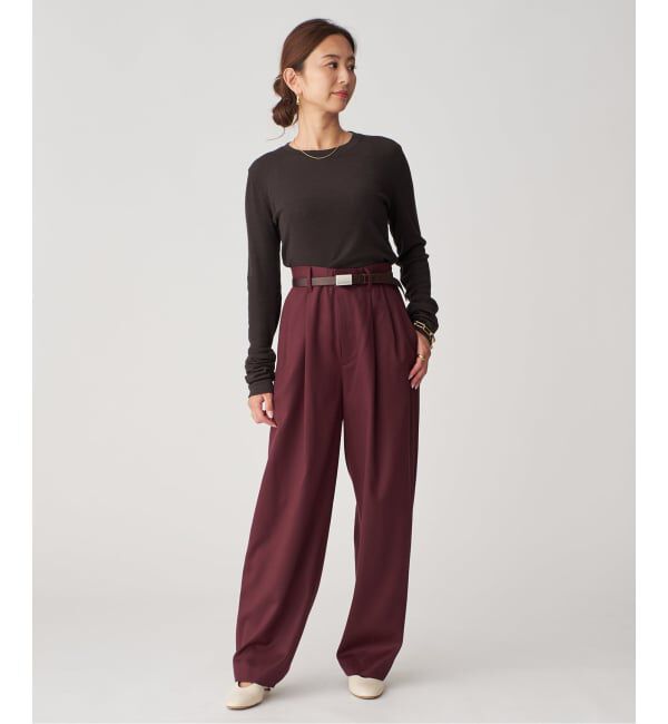 VERMEIL par iena「wool100 RIB クループルオーバー」|Tシャツ・カットソー|