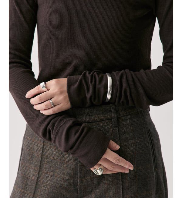 VERMEIL par iena「wool100 RIB クループルオーバー」|Tシャツ・カットソー|