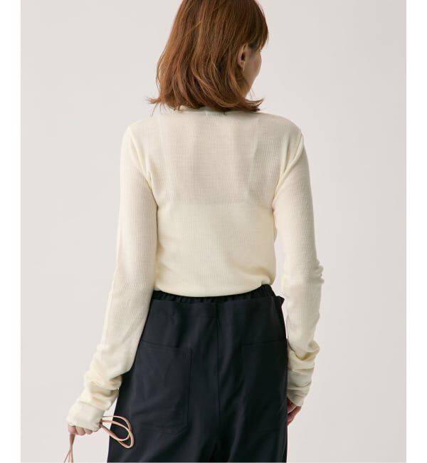 VERMEIL par iena「wool100 RIB クループルオーバー」|Tシャツ・カットソー|