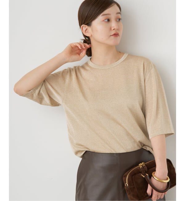 IENA「《追加》ラメ Tシャツ」|Tシャツ・カットソー|
