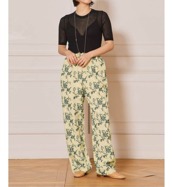 IENA LA BOUCLE「《追加3》IENA LA BOUCLE 水撚りガスフライス半袖プルオーバー」|Tシャツ・カットソー|